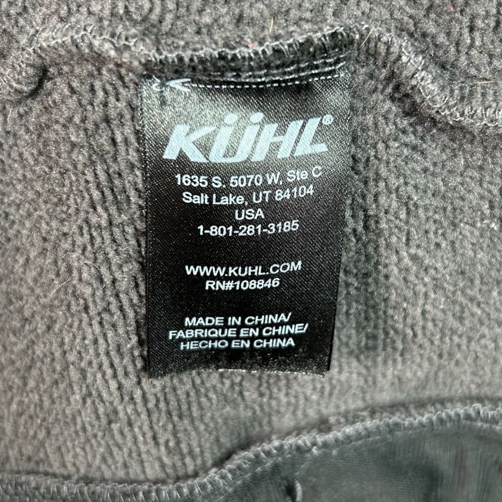 Kuhl Black Hooded Zip-Up Jacket with Light Gray Sherpa Lining - Picture 7 of 10